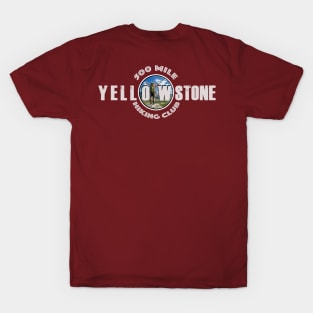 100 MILE HIKING CLUB Yellowstone National Park - backcountry hiking T-Shirt